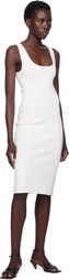 TOTEME White Short Tank Midi Dress