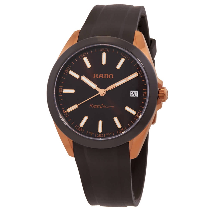 Photo: Rado HyperChrome Quartz Brown Dial Mens Watch R32281309