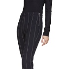 3.1 Phillip Lim Navy Striped Side Zip Trousers