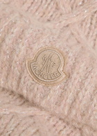 Moncler Metallic-weave Alpaca-blend Scarf - Pink - One Size
