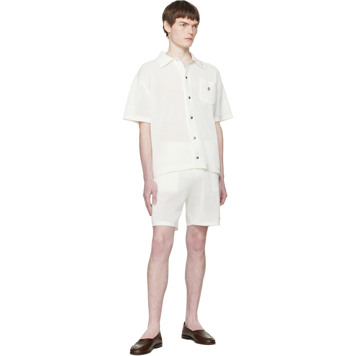 Casablanca Off-White Mesh Shorts