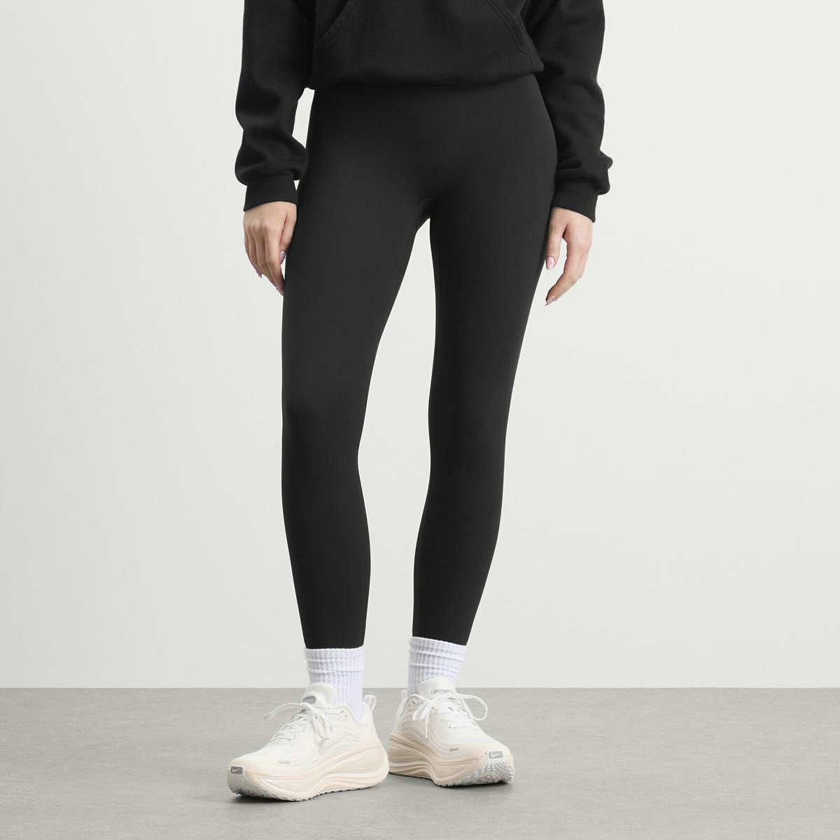 Nike Women's Zenvy High Waisted 7/8 In Leggings in Black/Cool Grey