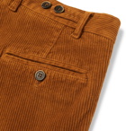 Barena - Tapered Stretch-Cotton Corduroy Trousers - Men - Brown