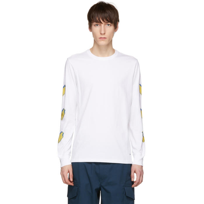 Photo: PS by Paul Smith White Long Sleeve Popsicle T-Shirt 
