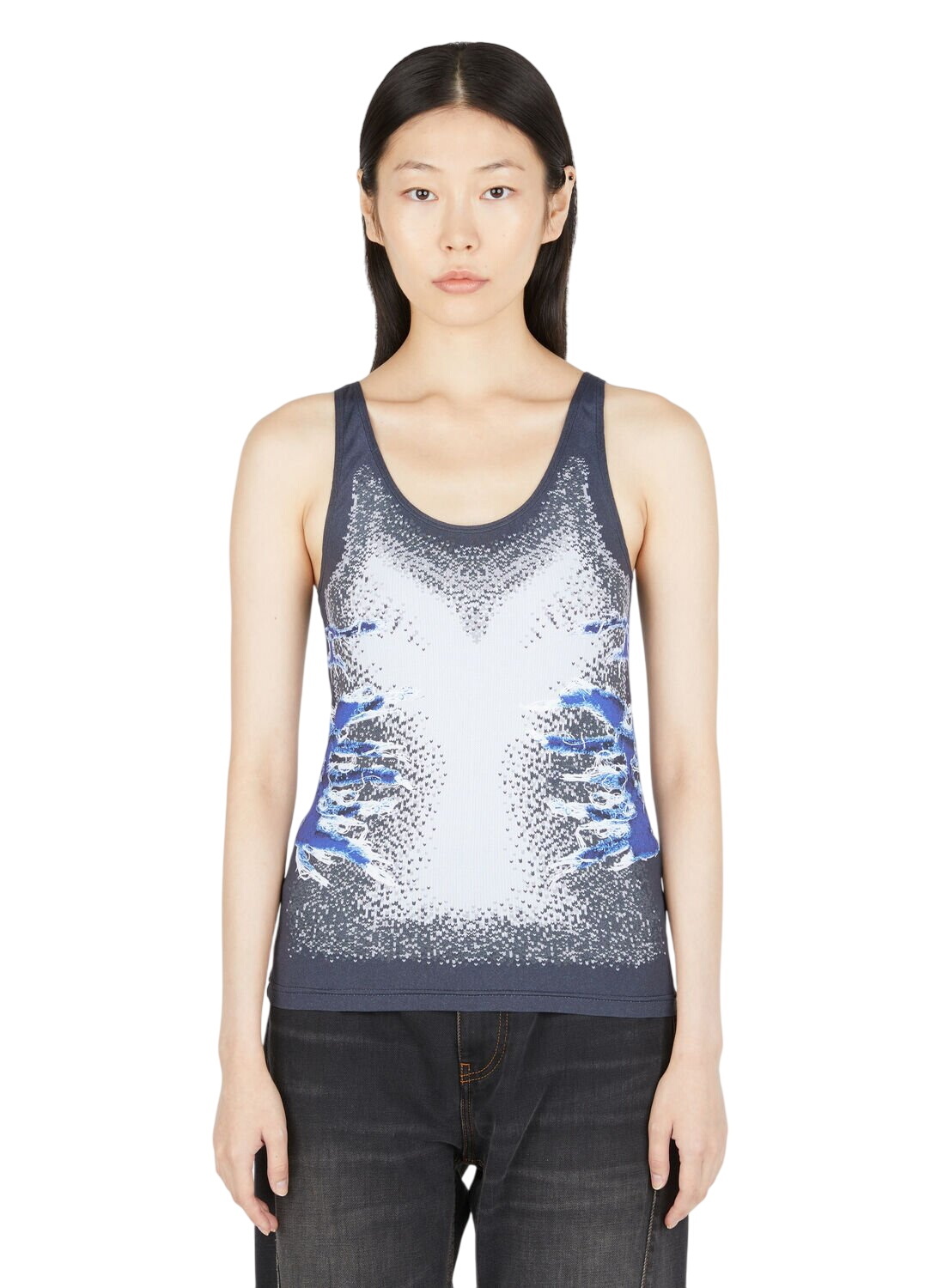 Y/Project Black Invisible Strap Tank Top Y/Project Y/Project Black Invisible Strap Tank Top Y/Project