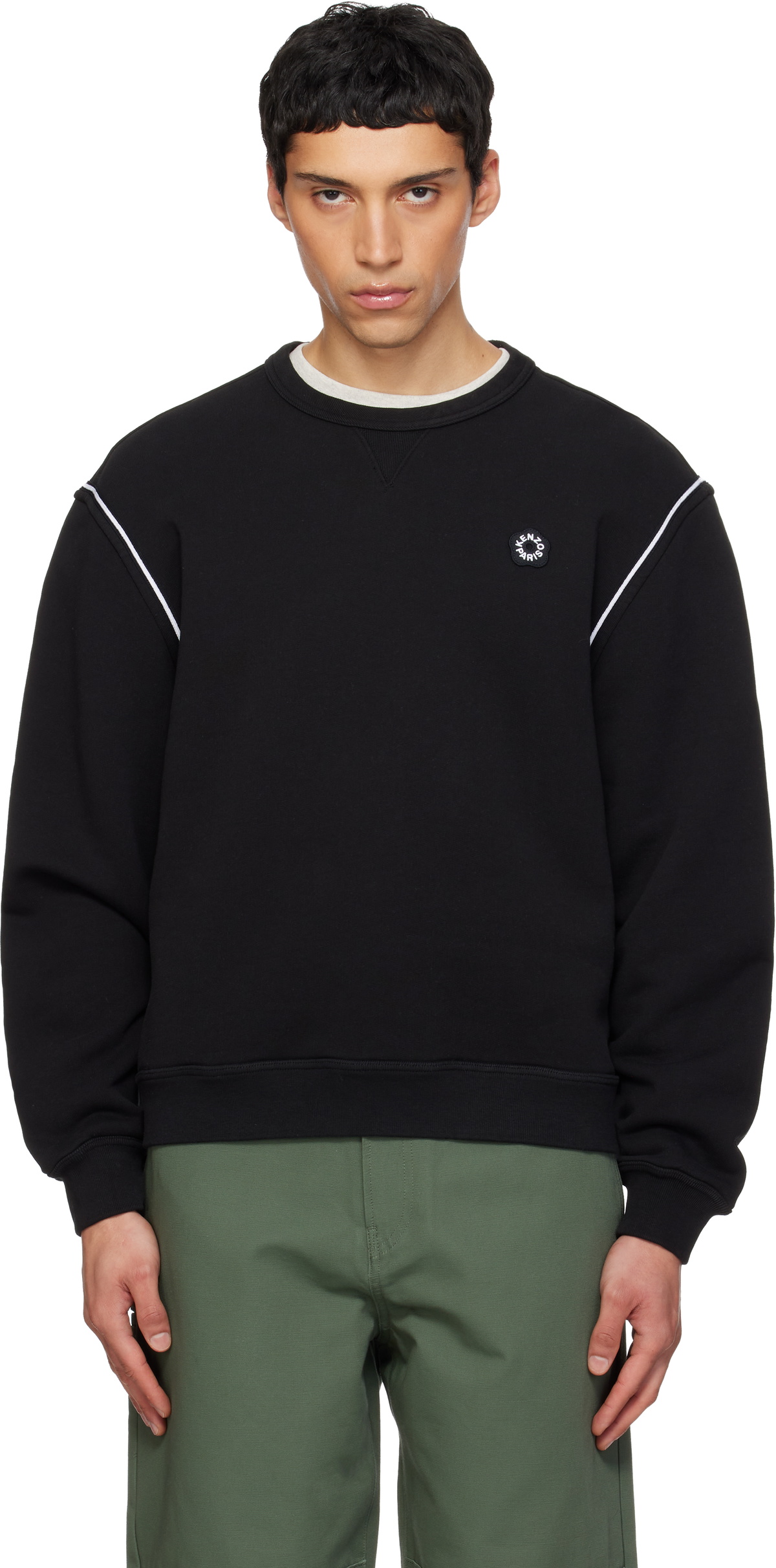 Kenzo Black Kenzo Paris 'Boke Flower 2.0' Embroidered Sweatshirt