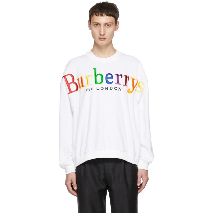 Photo: Burberry White Towelling Sweatshirt