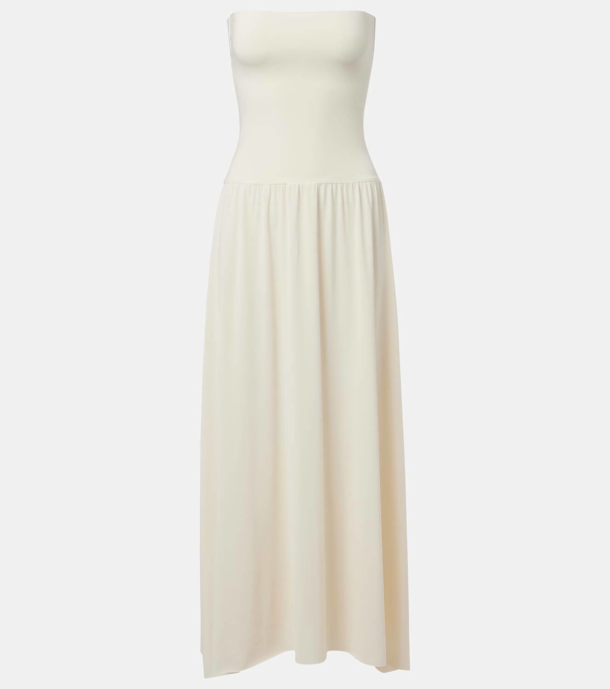 Eres Oda strapless crêpe jersey maxi dress