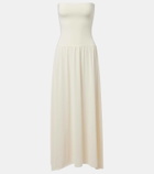 Eres Oda strapless crêpe jersey maxi dress