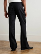 McQueen - Straight-Leg Wool-Twill Trousers - Black