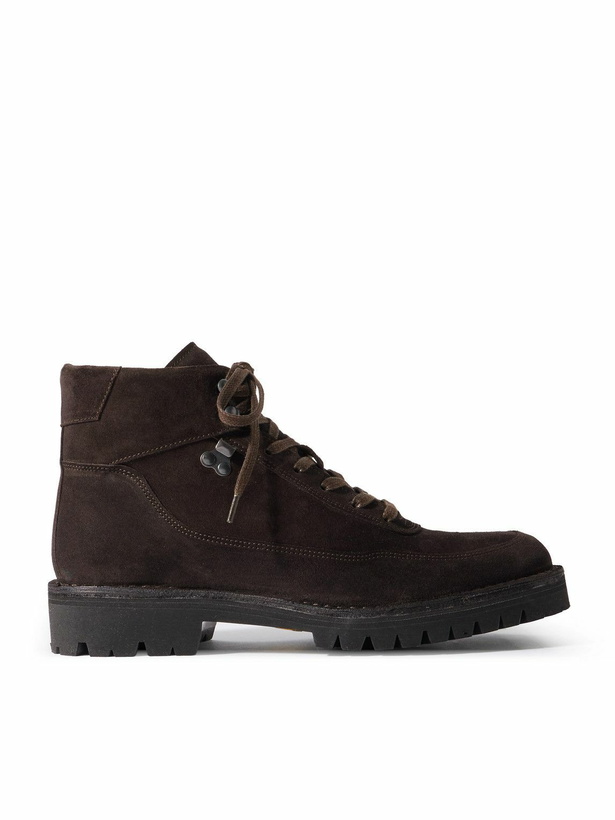 Photo: Mr P. - Suede Lace-Up Boots - Brown