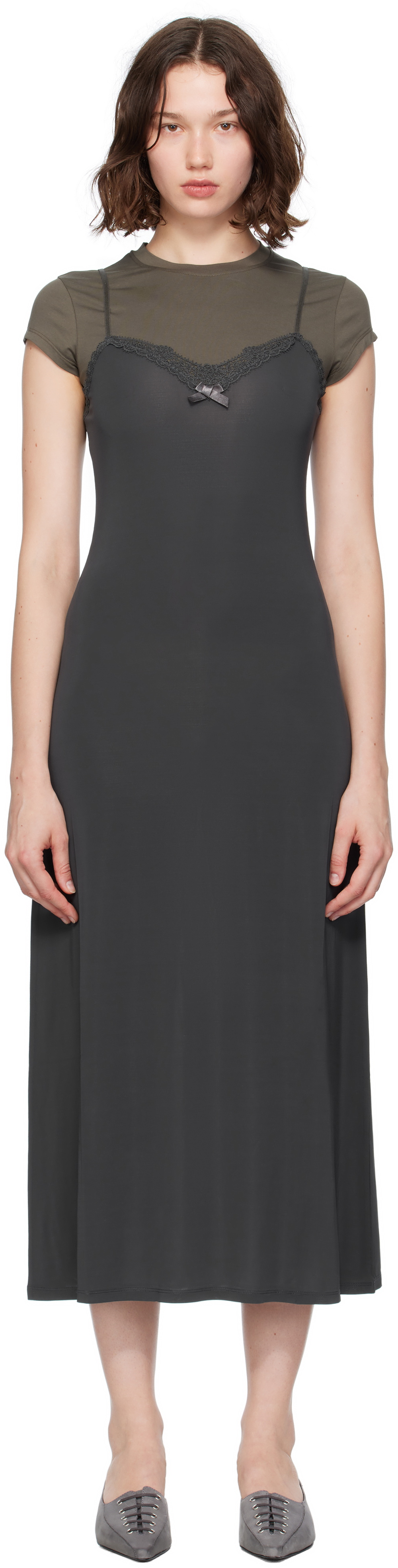 Acne Studios Emiro cotton midi dress Acne Studios