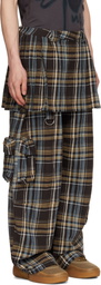 Collina Strada Brown Lawn Skirt Cargo Pants
