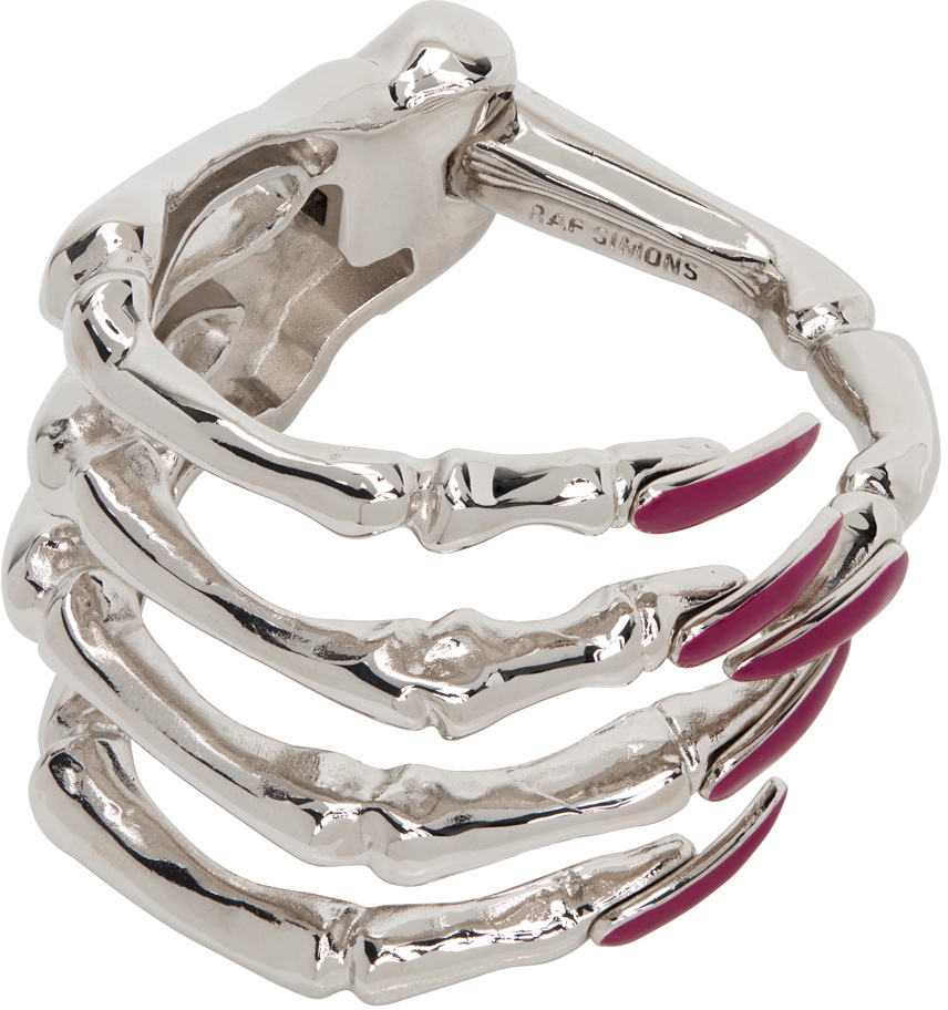 Raf Simons Silver Skeleton Hand