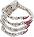 Raf Simons Silver Skeleton Hand