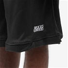 Bricks & Wood Men's Mesh Logo Basketball Shorts in Black
