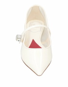 Roger Vivier Womens Ballet flats Cream