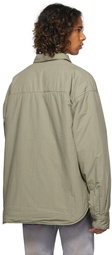 John Elliott Khaki Padded Scout Overshirt Jacket