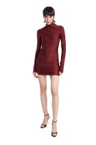 The Andamane Oleandra Dress In Bordeaux Polyamide