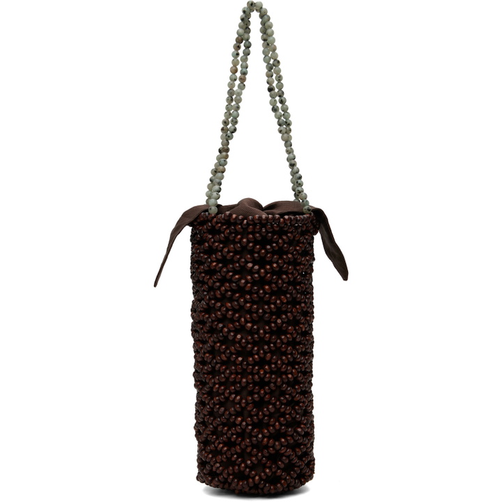 Photo: Cordera Brown Handmade Wooden Beaded Bag