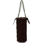 Cordera Brown Handmade Wooden Beaded Bag