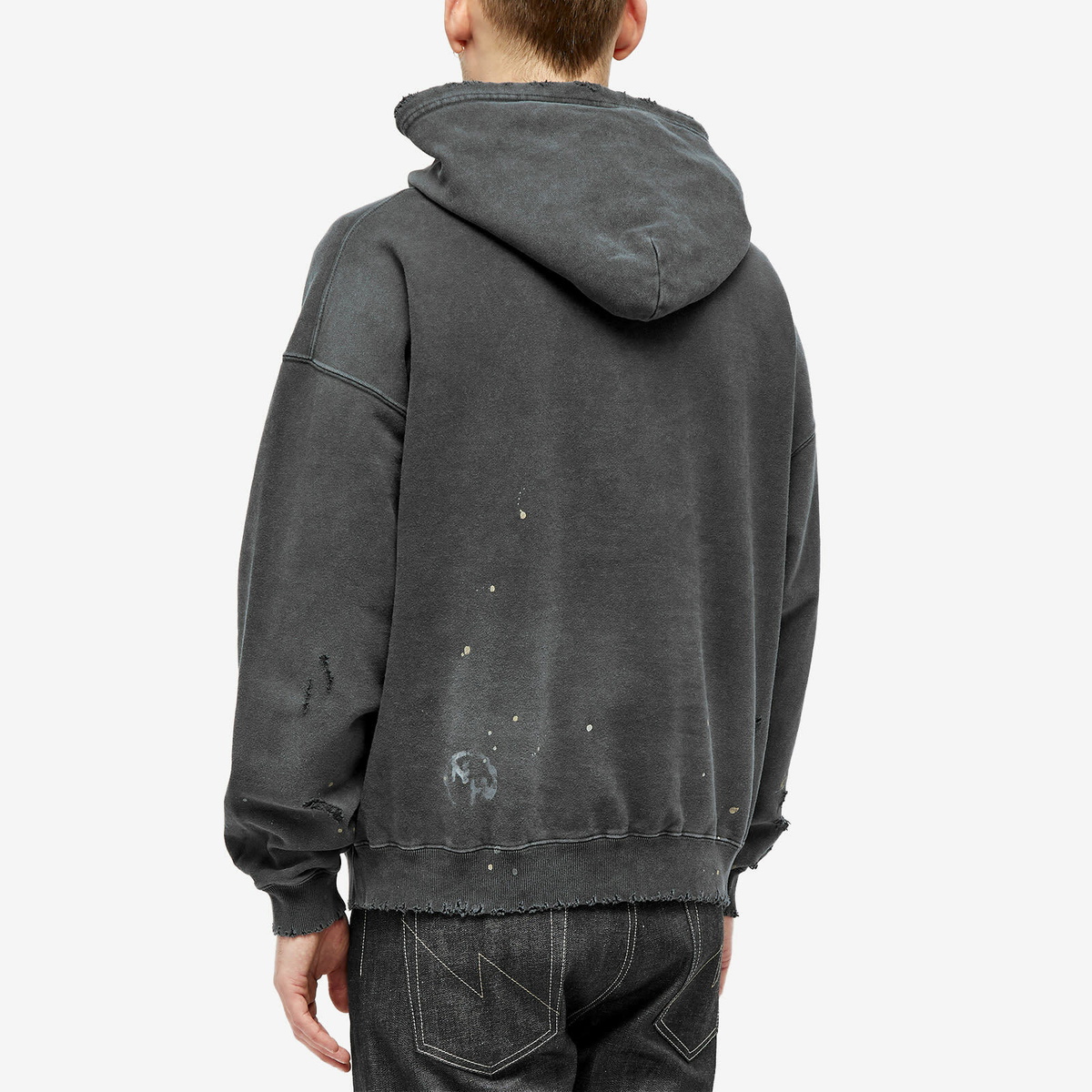 Neighborhood Men's Damage Hoodie in Black Neighborhood