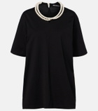 Junya Watanabe Oversized embellished cotton T-shirt