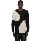 Ann Demeulemeester SSENSE Exclusive Black and White God Of Wild Spots Sweater