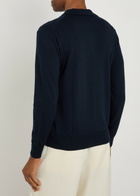Aurélien Wool Polo Shirt Navy