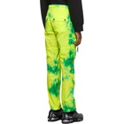 Palm Angels Green Tie-Dye Cargo Pants