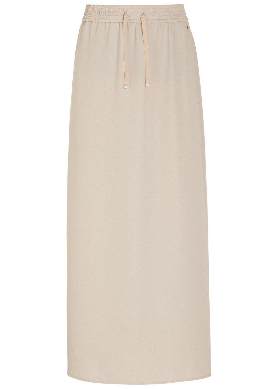 Herno Crepe Midi Skirt Cream
