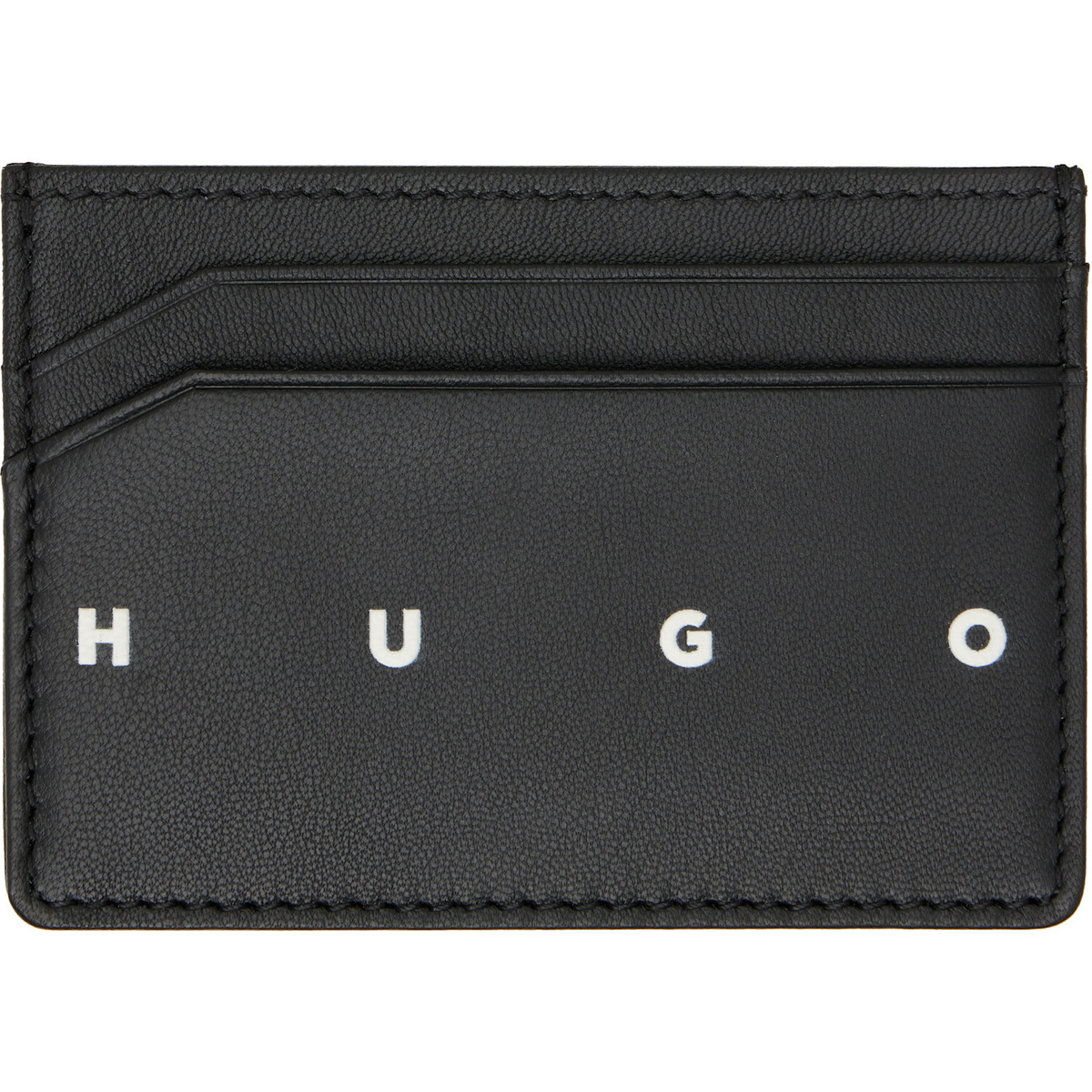 Hugo Black Leather Card Holder