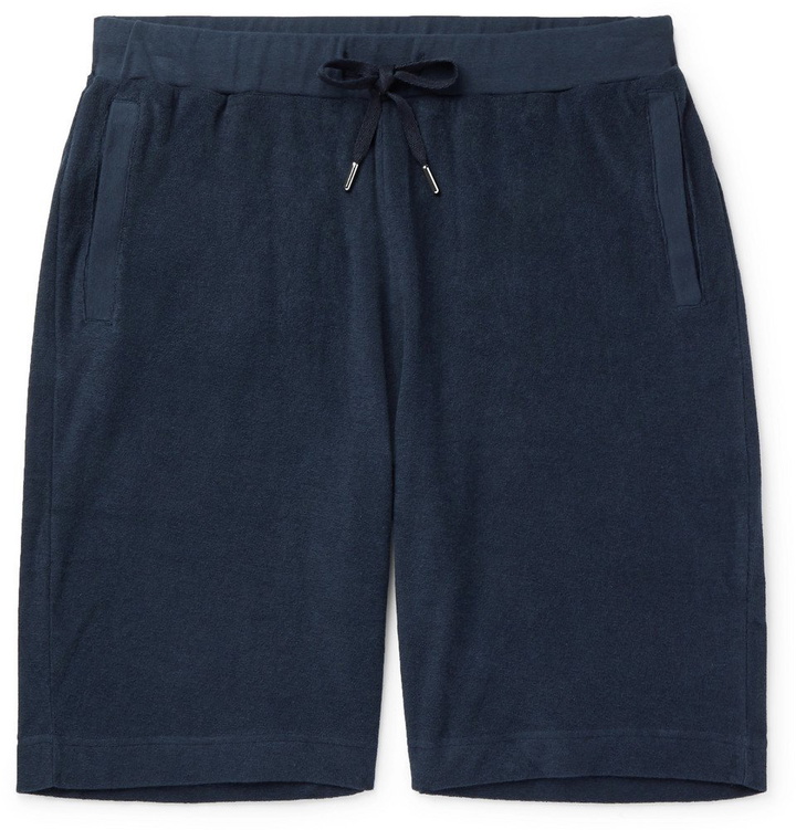 Photo: Sunspel - Cotton-Terry Shorts - Navy