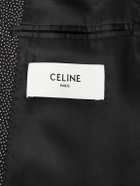 CELINE - Crystal-Embellished Virgin Wool-Gabardine Blazer - Black