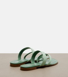 Manolo Blahnik Susaflat leather thong sandals