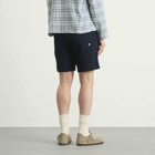 Wax London Men's Kurt Jumbo Seersucker Shorts in Dark Navy