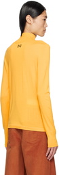 Marni Yellow Embroidered Turtleneck