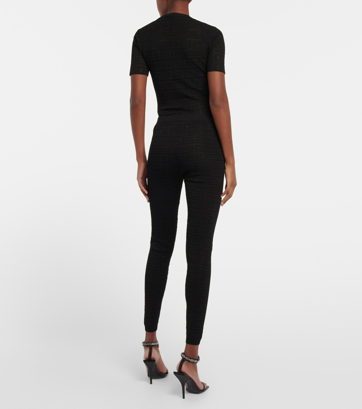 Givenchy - Logo jacquard leggings