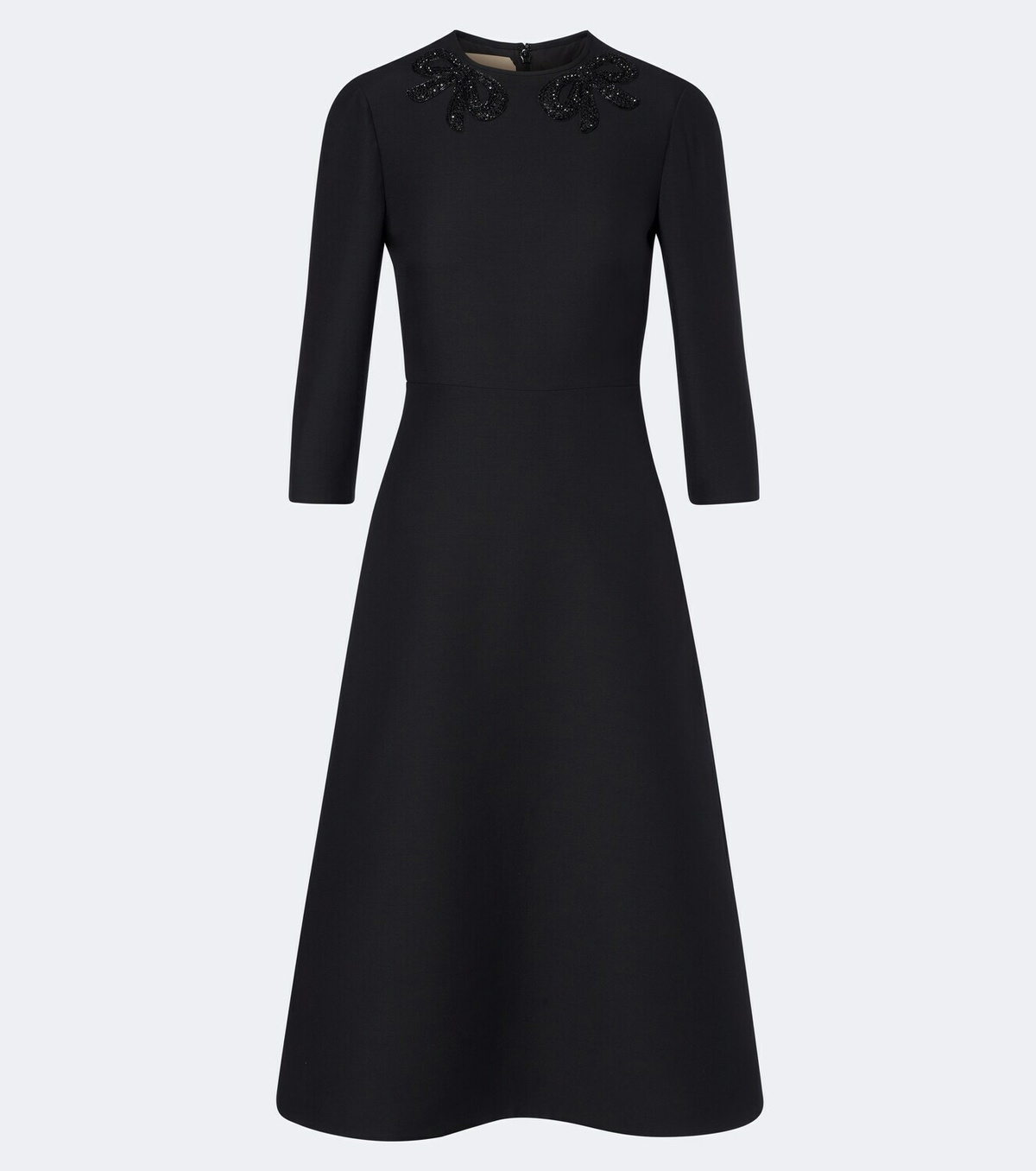 Valentino Crepe Couture embellished midi dress