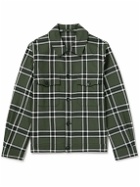 Mr P. - Checked Cotton Overshirt - Green