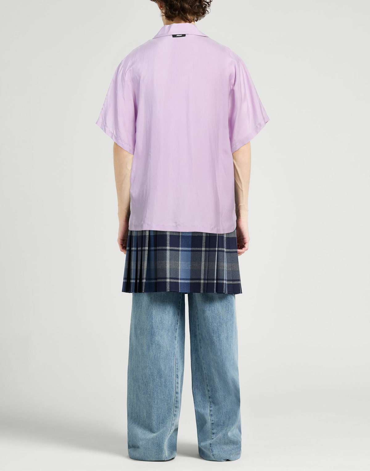 Msgm Mens Shirt Lilac