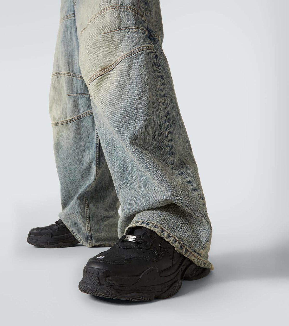 Balenciaga George V wide-leg jeans