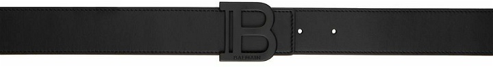 Photo: Balmain Black Leather B Belt
