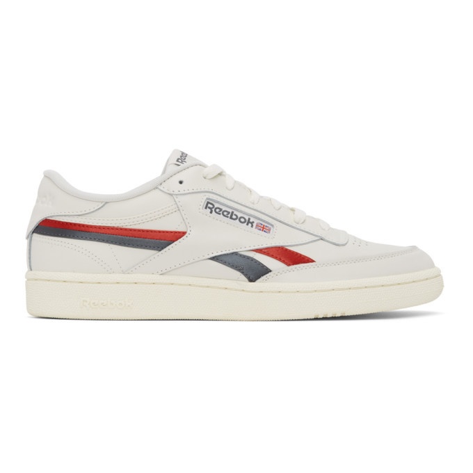 Photo: Reebok Classics Off-White and Red C Revenge Sneakers