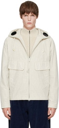 C.P. Company Off-White Twill Mixed Explorer Jacket