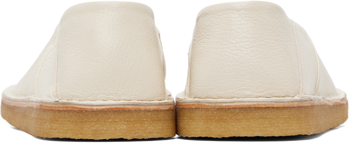 LEMAIRE Off-White Square Slip-on Loafers