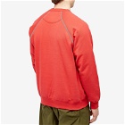 And Wander Men's x Maison Kitsuné Crew Sweat in Red