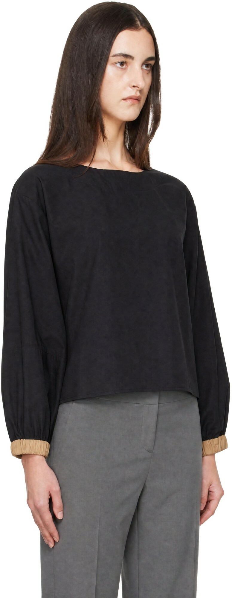 Baserange Black Moy Top