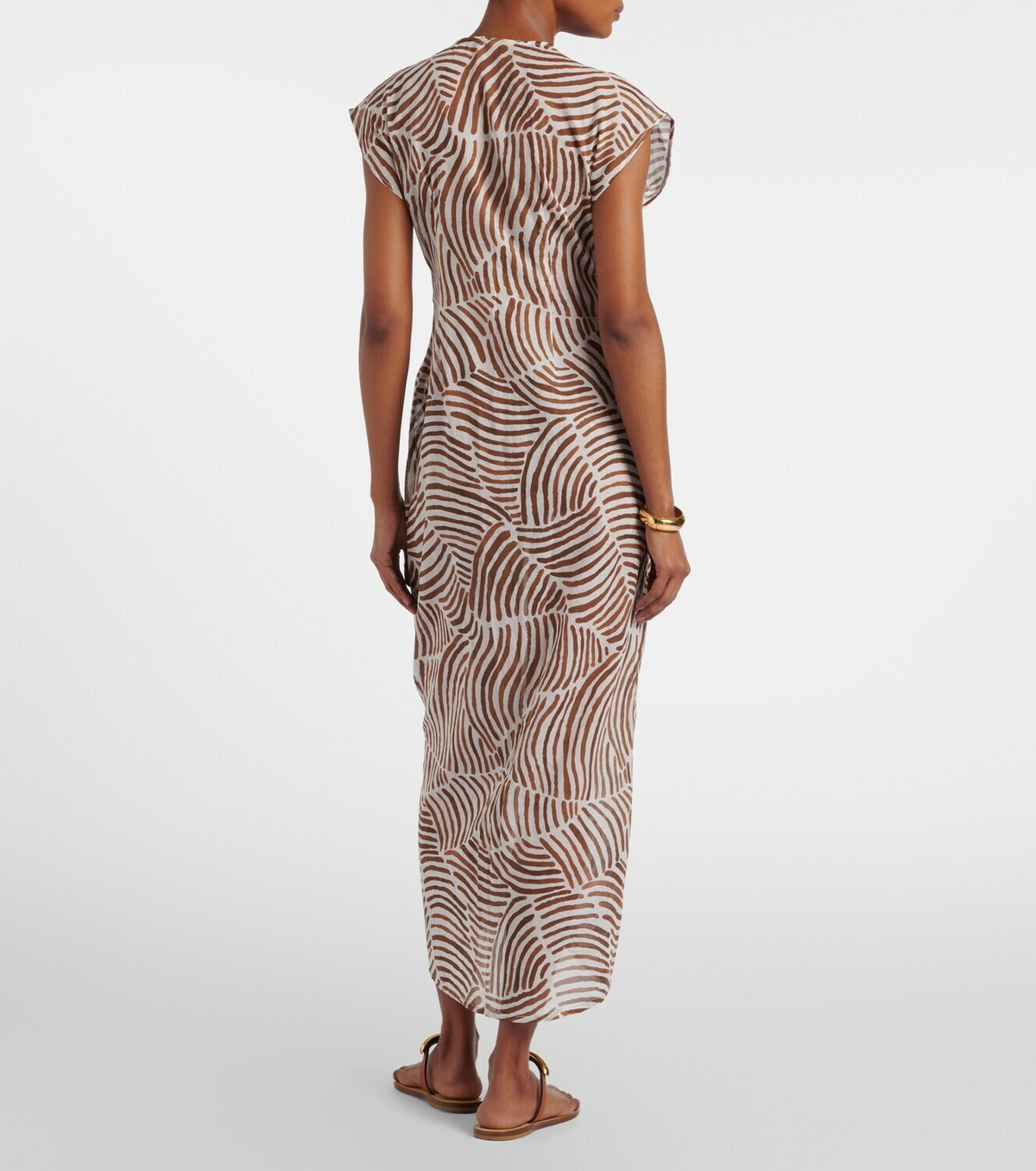 ViX Paula Hermanny Sasha printed cotton midi dress
