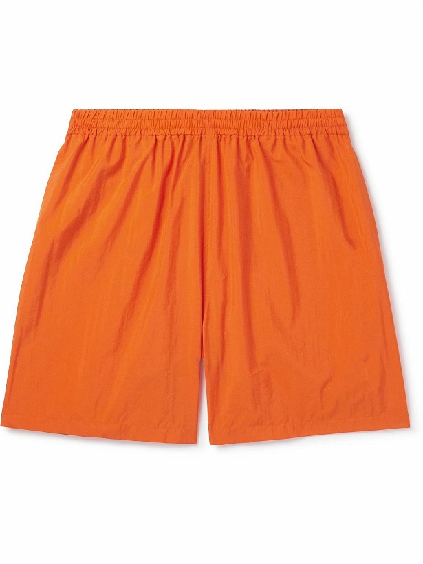Photo: Auralee - Easy Straight-Leg Shell Drawstring Shorts - Orange